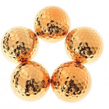 Durable Plated Golf Ball with Fancy Match Opening