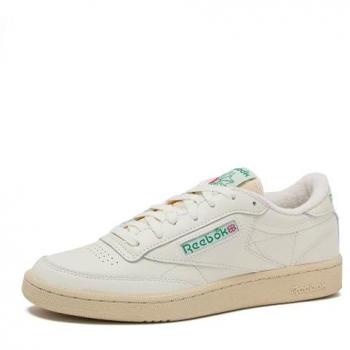 Reebok Club C 2024 Edition Men’s White Running Shoes – Size 10 – Durable Leather & Textile Combo
