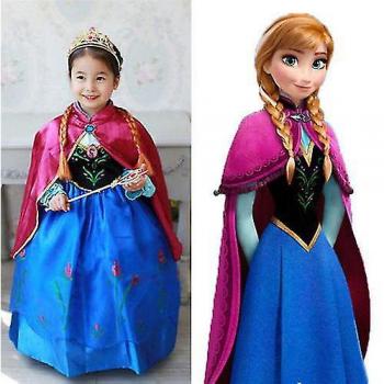 Traje de Princesa Ana para Niñas de 7 a 8 Años