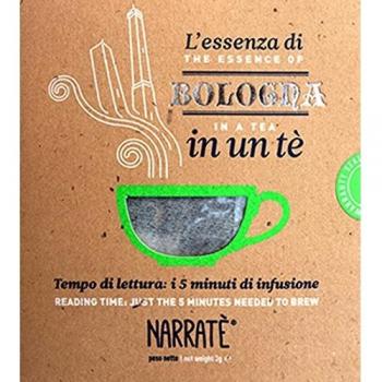 L'essenza di Bologna in un tè. Tempo di lettura: i 5 minuti di infusione-The essence of Bologna in a tea. Reading time: just the 5 minutes needed to brew. Ediz. bilingue. Con tea bag