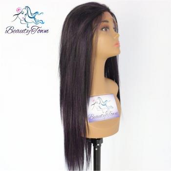 BeautyTown Party Ready Purple Mix Black Straight Lace Front Wig
