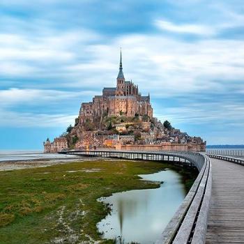 Peinture Imprimée Mont-Saint-Michel 65x65 cm CEANOTHE