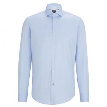 Chemise BOSS coupe droite GORDON bleu 43