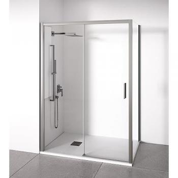 Mampara de Ducha Angular Corredera 1 Puerta + 2 Fijos