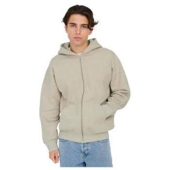 ONLY & SONS Dan Life Relaxed Heavy Zip Hoodie