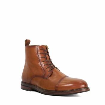 Matias Wide Fit Leather Smart Boot, Tan – Size 11