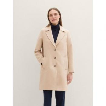 Tom Tailor Paño de Lana Beige para Otoño