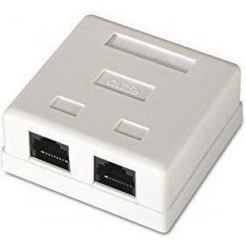Rosetta Superficie RJ45 Cat.5e 2 Prese