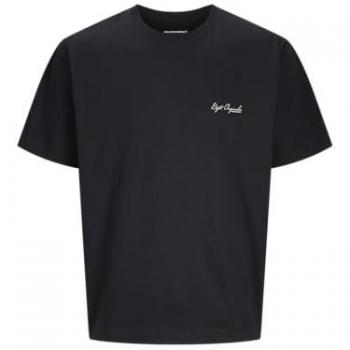 Camiseta Jorislington Negra de Tiro Recto