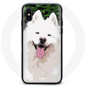 Coque de protection Iphone XS Max Chien Samoyède
