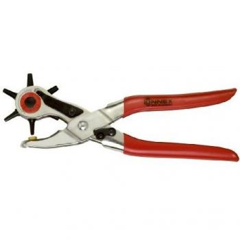 Pinza Fustellatrice Multiuso 220 mm per Cuoio e Cinture con 6 Punzoni