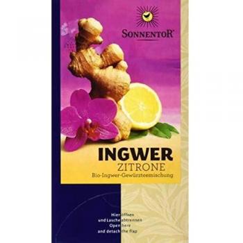 Sonnentor Ingwer-Zitronen-Tee, Bio Teebeutel 2er Pack
