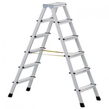 Zarges Anodised Double Sided Step Ladder 7 Rungs