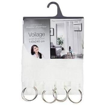 Milza White Curtain with Rings