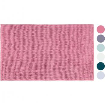 Tapis de bain Gözze microfibre chenille argent 70 x 120 cm