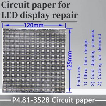 Almohadilla de papel para montaje LED Serie P4.81 – 120 × 120 mm