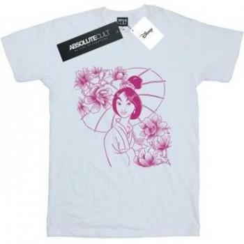 Blanc Mulan Mono Magnolia – T‑shirt enfant Disney