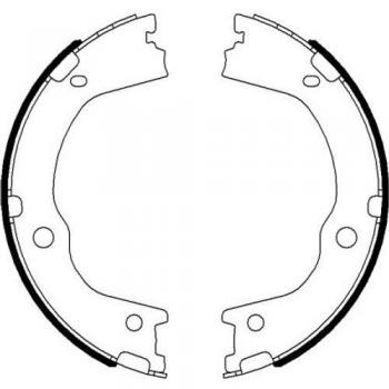 HELLA 8DA 355 050-931 High‑Performance Parking Brake Shoes – H1767