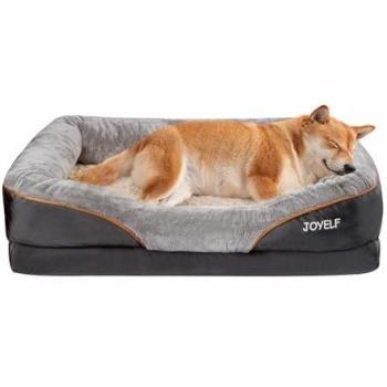 Cama de Descanso Premium Joyelf – Ortopédica, Espuma Viscoelástica, Funda Lavable y Juguete en Caja