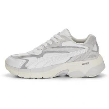 PUMA Teveris Nitro Metallic Damen Turnschuhe 391095 01 Weiß/Silber 38 1/2