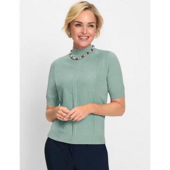 Eleganter Pullover mit Stehkragen