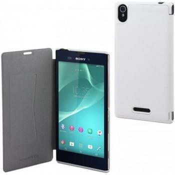 Protection Folio Ultra Slim Blanche pour Sony Xperia T3