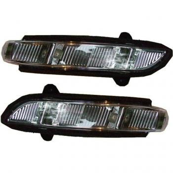 Juego de 2 luces de giro para espejo retrovisor 2198200521, compatible con Benz W211 203 221 S550 S600 (2007)