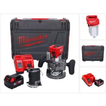 Milwaukee Fresa Router 18V M18 FTR-501X Brushless + Batterie e Caricabatterie