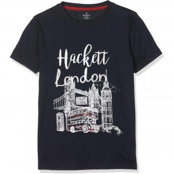 Camiseta Hackett Hkt Ldn Tee B, Niñas, Color Azul