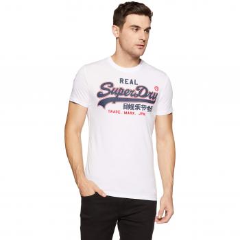 Superdry Herren Vintage Logo Lite Entry Tee, Optic Weiß, M