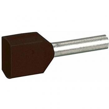 Lot de 100 embouts de câblage 2x1,5mm²