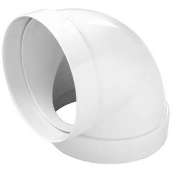 Curva a 90° per tubo cappa tondo FF in ABS