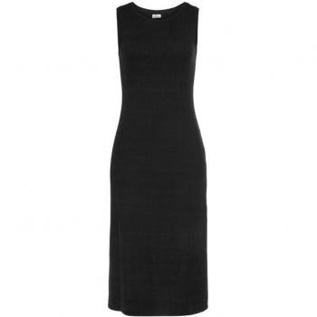 LASCANA Rippkleid für Damen, Schwarz, Größe 36