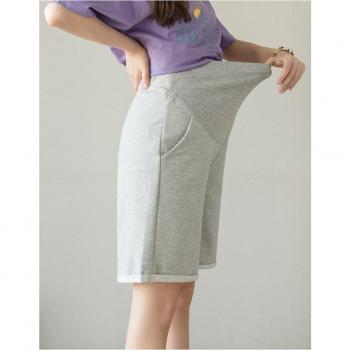 Maternity Five-Point Rolled-Up Pants