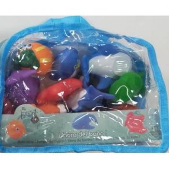TACHAÑ Animales Acuáticos: Set de 12 Figuras para el Agua
