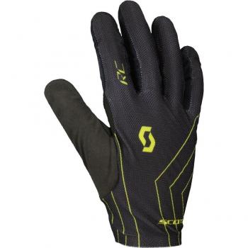 Guante RC Team LF Scott (negro) para ciclismo unisex, longitud completa, talla L