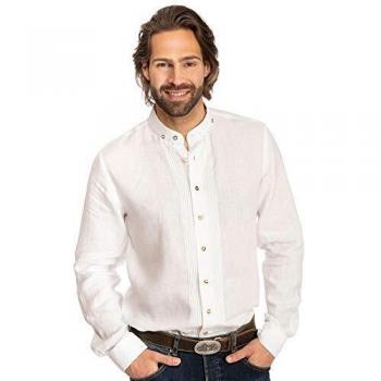 Herbst‑Eleganz Hemd „Almsach 175LI Stehkragen“ – Weiß, XL