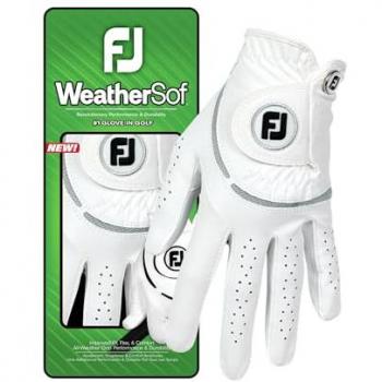 FootJoy Damen Golfhandschuh WeatherSof, weiß/grau, S, linke Hand