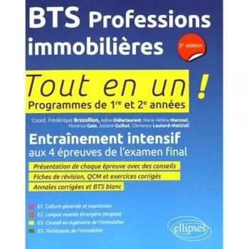 Bts Professions Immobilieres 2e Édition Programmes de 1re et 2e Annees