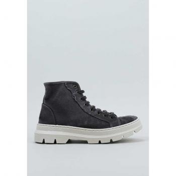 Bota de plataforma NW ENZIMÁTICA de Natural World para dama en negro, con la tecnología de cuidado del pie, talla 36