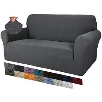 MAXIJIN Super Stretch Non Slip Love Seat Sofa Cover