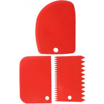 Accessoires de cuisine, set de 3 grattoirs à gâteau