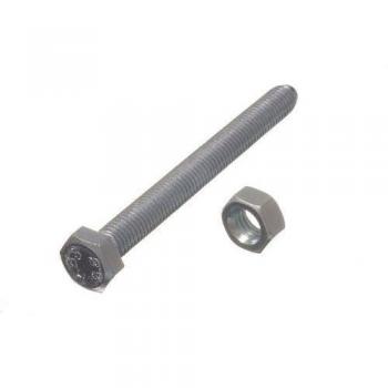 Premium Quality HEX Bolt Set Screw Collection, 8.8 Grade Steel Material, M8 X 80MM + Nuts in BZP Finish (Pack of 200)