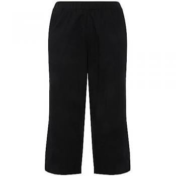 Ulla Popken Damen 7/8-Hose Ruby, schwarz, Größe 52, elastischer Bund
