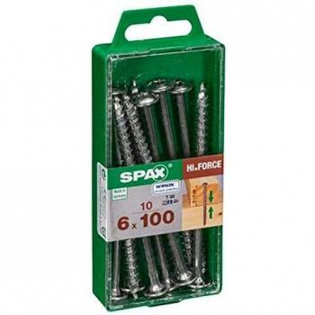 Vis à bois SPAX 6 x 100 mm tête Torx avec rondelle