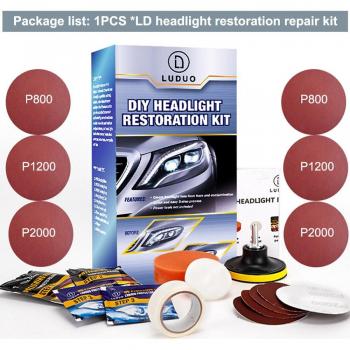 Auto Headlight Cleaning and Polishing Kit