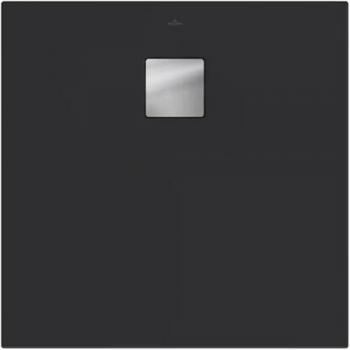 Plateau de douche antidérapant Villeroy & Boch 90x80 Planeo gris anthracite