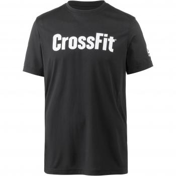 Reebok Fef Tee Speedwick Uomo, design nero bianco, dimensione S