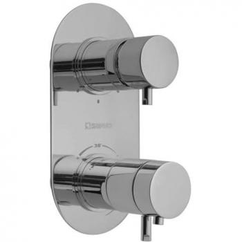 Robinet de douche encastré avec thermostat Rhapsody, 3 sorties, chrome 5592T