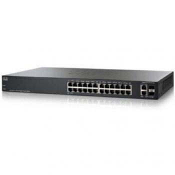 24‑Port SG200-26 Smart Switch with Mini‑GBIC Slots